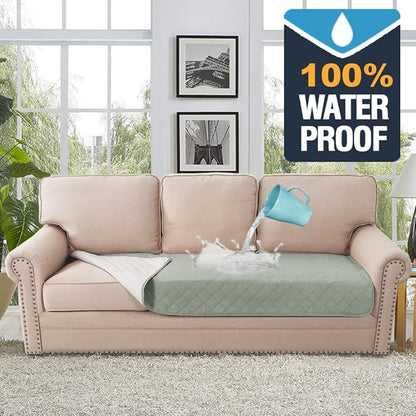 H.VERSAILTEX Couch Cover for Dogs Washable 100% Waterproof Sofa Cushion Cover Dog Bed Cover Non-Slip Pet Blanket for Sofa Cushion Protector, 35" x 82", Sage