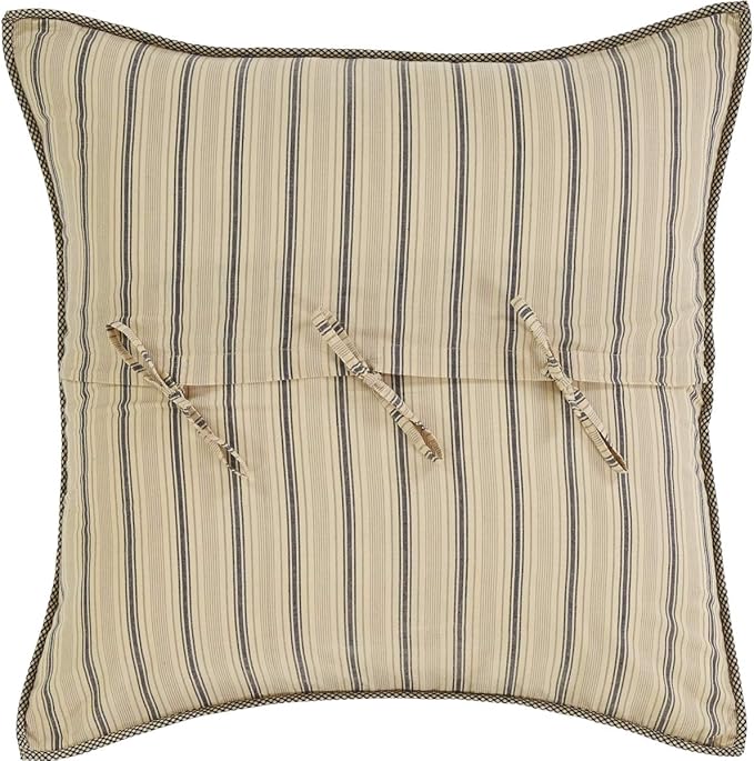 VHC Brands Farmhouse Bedding-Sawyer Mill™ Quilted Euro Sham, 26x26, Charcoal Grey