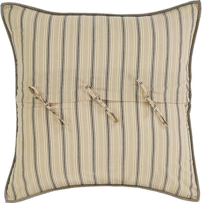 VHC Brands Farmhouse Bedding-Sawyer Mill™ Quilted Euro Sham, 26x26, Charcoal Grey