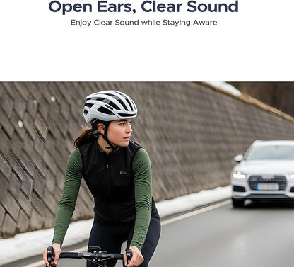 DOOGEE Bone Conduction Headphones IP68 Waterproof Swimming Headphones,10H Running Headphones Bluetooth 5.4 Open Earphones 32GB MP3 Dual Modes for Cycling,Underwater Swimming,Fitness (Black)