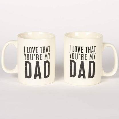Primitives by Kathy 25389 Stoneware Coffee Mug, 20 oz., You're My Dad
