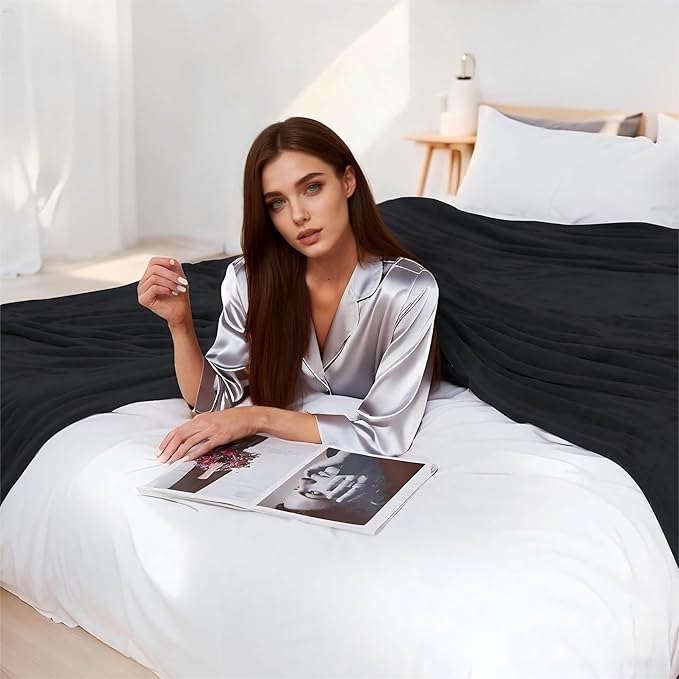 Electric Heated Blanket 72"x84" Full Size Flannel Heated Blanket, Cozy & Warm for All Night, 5 Heat Settings & 10 Hours Auto Off, Machine Washable, Black