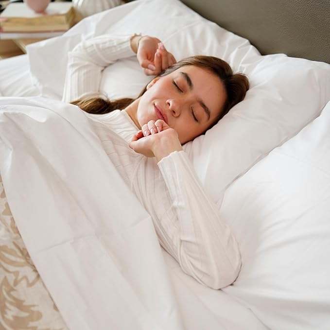 Peru Pima 415 Thread Count Percal Standard Pillowcases - 100% Peruvian Pima Cotton, 2 Piece (2 Pillowcases) - Cooling, Crisp, Hotel Quality Bedding - Slate