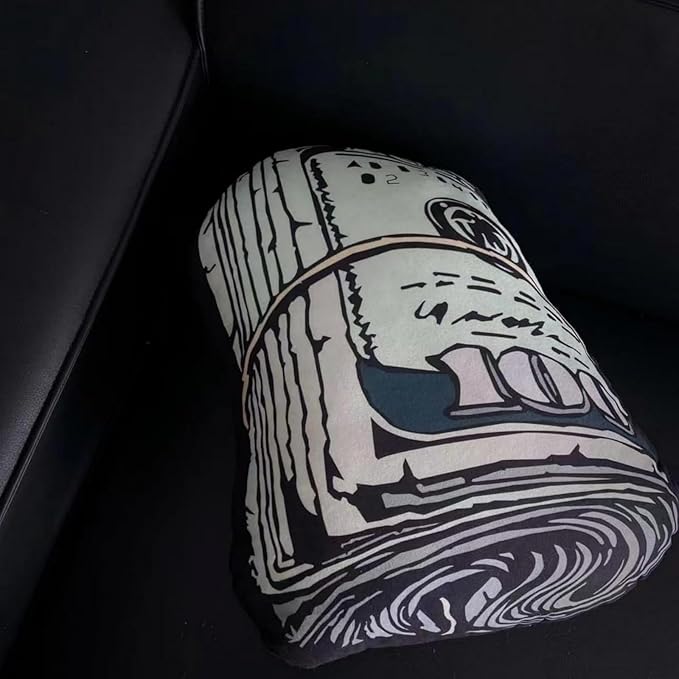 Money Bag Decorative Pillows, Funny Dollar Shaped Soft Plush Pillow,22.83in×18.9in Throw Pillow for Living Room Couch Bed Sofa Outdoor (B)