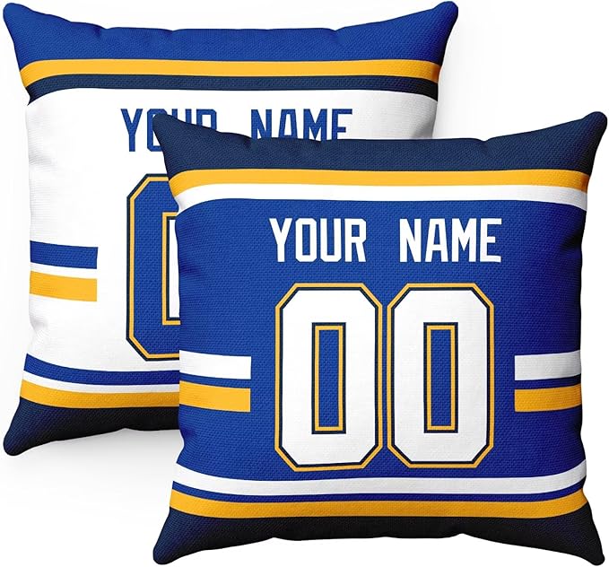 ANTKING Throw Pillow 2 Packs Personalized Custom Any Name Number for Men Women Boy Gifts