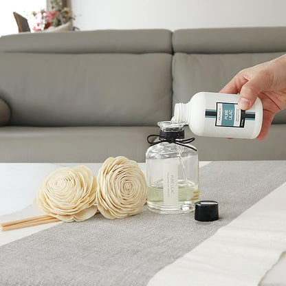 Aronica Twin Sola Diffuser - Midnight Jasmine Fragrance, 160ml / 5.41 Floz, Bedroom Nightstand Table Top Deor, Jasmine Essential Oil defusser with Flower, Bathroom Counter Decor, Apartment Entryway