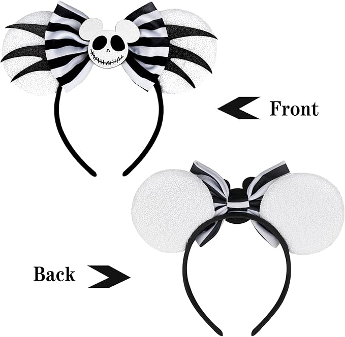 FANYITY Mouse Ears, Sequin Mouse Ears Headband for Boys Girls Women (TW)