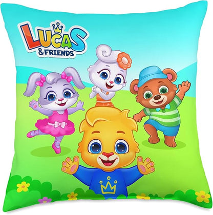 Lucas & Friends by RV AppStudios | Kids Popular Characters Throw Pillow