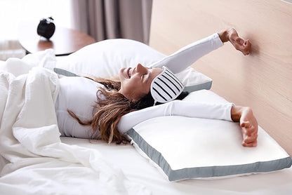 Utopia Bedding Bed Pillows for Sleeping Queen Size (Grey), Set of 2, Soft & Fluffy Pillow with Down Alternative Filling, Cooling, Hotel Quality, Gusseted Pillow for Back, Stomach or Side Sleepers
