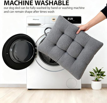 Washable Dog Couch Bed, Pet Sofa with Removable Cushion & Non-Slip Bottom, Orthopedic Plush Furniture for Medium/Large Dogs,Cat & Dog Loveseat.(Dark Grey)
