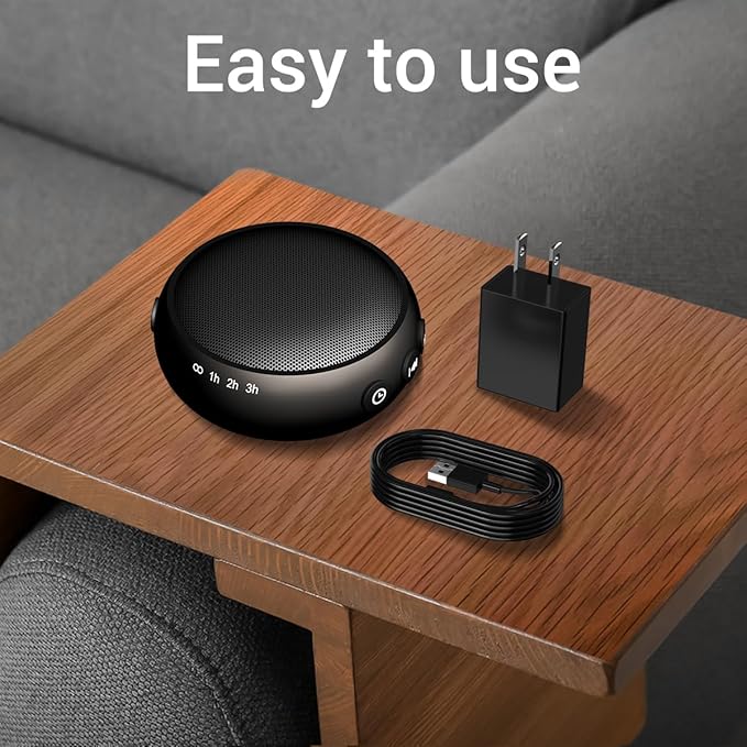 SoundMe Pink Noise Machine Sound Machinie with 30 Soothing Natural Sounds 36 Volume Portable Travelfor Sleeping Brown Noise Machine for Baby Kids Adults Noise Canceling Machine for Office Privacy