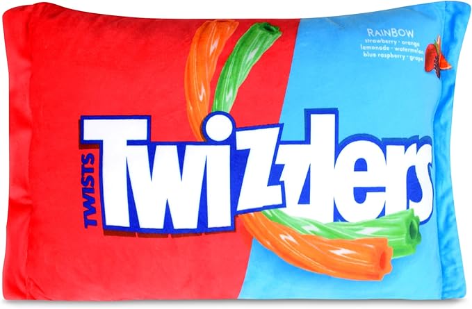iscream Twizzlers Rainbow 19" x 8.5" Pillow Set with Mini Twist Pillows