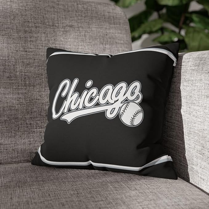 ANTKING Chicago Throw Pillow 2 Packs Custom Name and Number for Men Women Boy Personalized Gifts