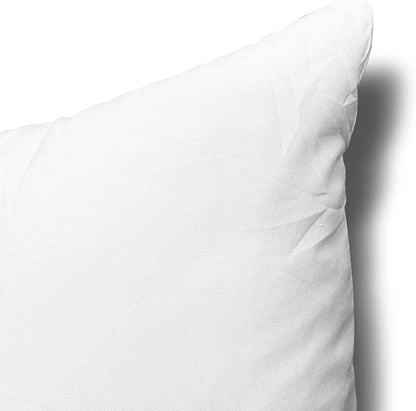 EDOW Throw Pillow Inserts, Set of 2 Lightweight Down Alternative Polyester Pillow, Couch Cushion, Sham Stuffer, Machine Washable. (White, 12x20)