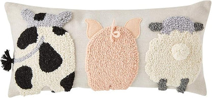 Raised Hook Farm Animal Pillow