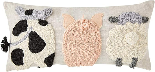 Raised Hook Farm Animal Pillow