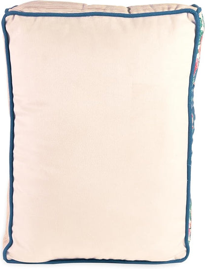 Steel Mill & Co. Book Shaped Throw Pillow, 14.5" x 10" Decorative Literary Pillow with Embroidered Cover, Printed Page Edges and Piping Detail for Mother's Day Gifting (Pride and Prejudice)