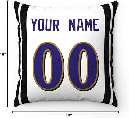 ANTKING Throw Pillow 2 Packs Custom Any Name and Number for Men Women Boy Gift