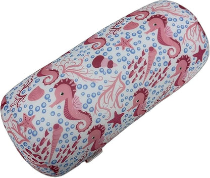 Bookishbunny Microbead Cylinder Bolster Roll Pillow 13" x 7" Various Patterns (Sea)