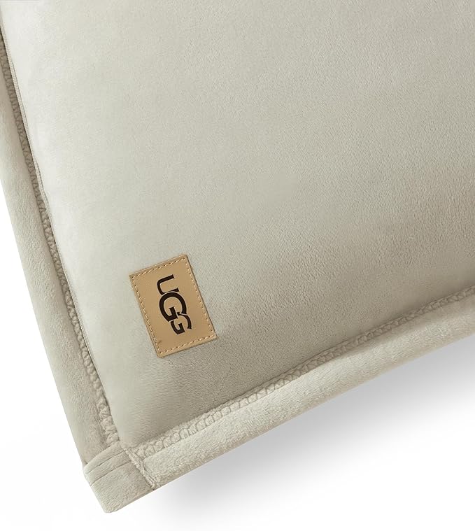 UGG Coco 2-Pack Decorative Pillows - Soft & Plush Throw Pillow Inserts with Throw Pillow Covers - Perfect for Sofa, Bed, Living Room Decor or Home Decor, 20" x 20", Ivory Shoreline