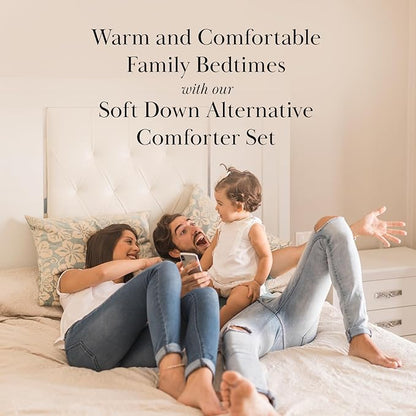 Southshore Fine Living, Inc. Boho Paisley Collection - Twin XL Comforter Set, Dorm Premium Bedding, All-Season Down Alternative Lightweight, Cuddly Oversized 2-Piece Soft Comforter Set, Twin/XL, Aqua