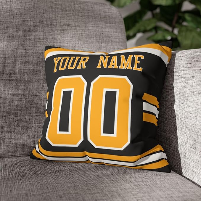 ANTKING Boston Throw Pillow Personalized Custom Any Name and Number for Men Women Boy Gifts