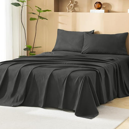 Litanika Dark Grey Full Size Comforter Set with Sheets - 7 Pieces Bed in a Bag Full Tufted Complete Bedding Sets with Comforter, Sheets, Pillowcases & Shams