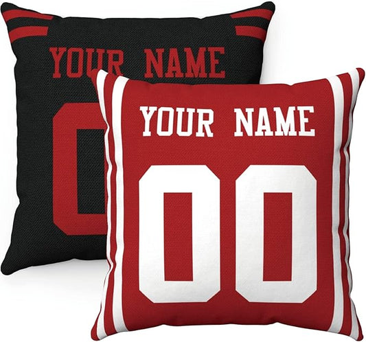 ANTKING Throw Pillow 2 Packs Custom Any Name and Number for Men Women Boy Gift