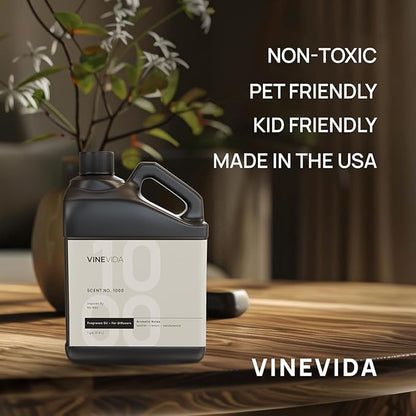 VINEVIDA [128 Fl Oz] Scent NO. 1000 Inspired by My Way Fragrance Oil For Cold Air Diffuser, Aromatic Notes of Leather Lemon Sandalwood, Essential Oil for Diffuser Oil Refill & Air Freshener Room Spray