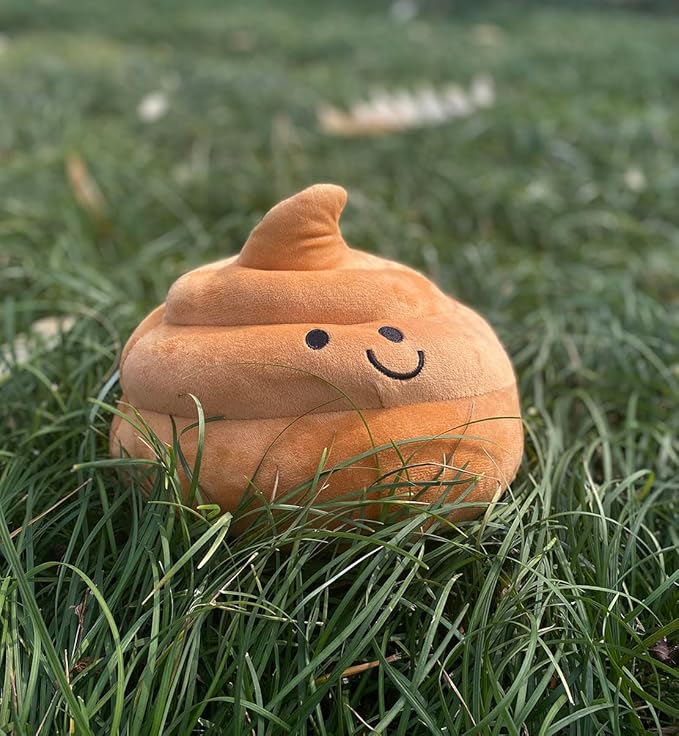 Lovely Plush Simulation Poop, Spoof Gifts, 3D Funny Decoration Pillow (10in, Light Brown)