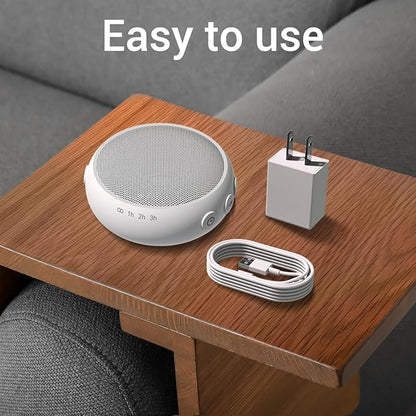 SoundMe Pink Noise Machine Sound Machinie with 30 Soothing Natural Sounds 36 Volume Portable Travelfor Sleeping Brown Noise Machine for Baby Kids Adults Noise Canceling Machine for Office Privacy