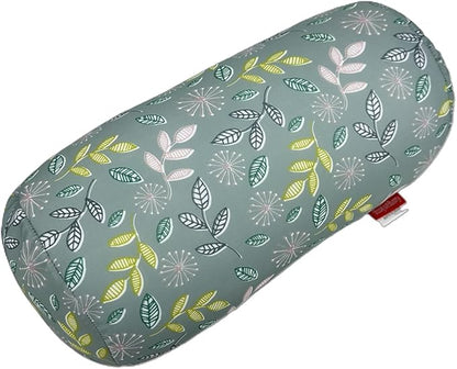 Bookishbunny Microbead Cylinder Bolster Roll Pillow 13" x 7" Various Patterns (LeavesLightSage)
