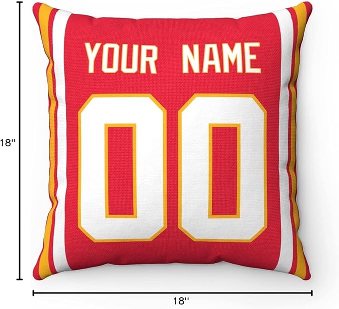 ANTKING Throw Pillow 2 Packs Custom Any Name and Number for Men Women Boy Gift