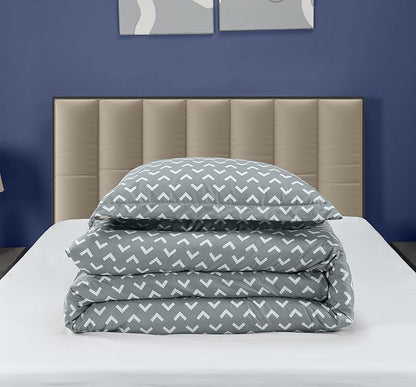 Twin Comforter Set 2 Piece Arrow White by Utopia Bedding Printed Comforters Twin Size Bedding Comforters Set Down Alternative Soft Bed Set 1 Comforter (64 x 88 inches) 1 Pillow Shams (20 x 26 inches)