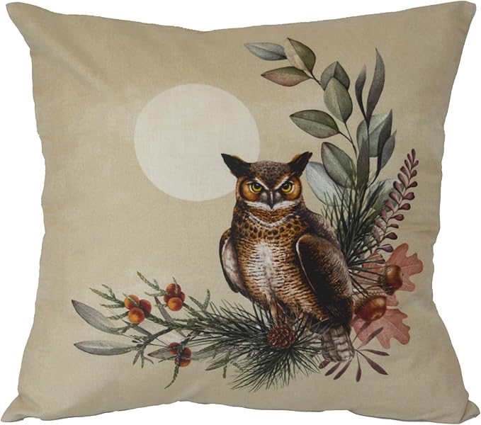 Donna Sharp 2-Piece Whitley Nature Themed Decorative Throw Pillow Set - Pillows for Couch, Sofa, Beds, and Chairs - Includes 18" x 18" Square & 12" x 22" Rectangular Pillows