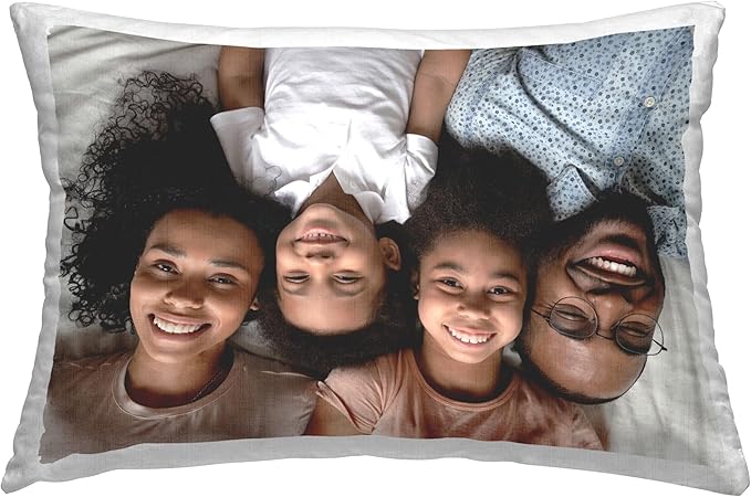 Stupell Industries Personalized Custom Print White Rectangle Personalized Printed Throw Pillow by DIY Art