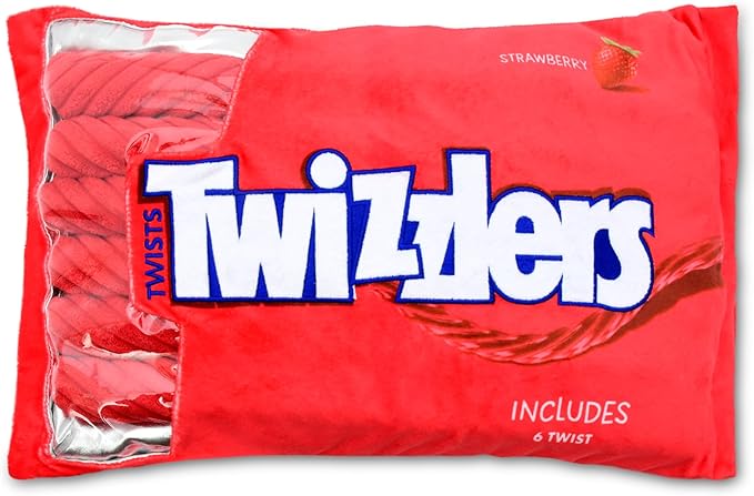 iscream Twizzlers Strawberry 19" x 8.5" Pillow Set with Mini Twist Pillows