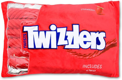 iscream Twizzlers Strawberry 19" x 8.5" Pillow Set with Mini Twist Pillows
