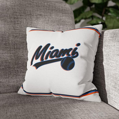 ANTKING Miami Throw Pillow Custom Name and Number for Men Women Boy Personalized Gift