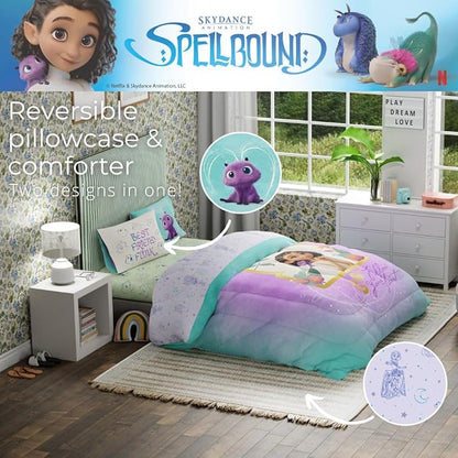 Spellbound Kids Bedding Super Soft Microfiber Comforter and Sheet Set, 4 Piece Twin Size, (Officially Licensed Product) by Franco