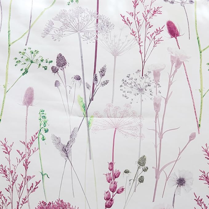 Yiran 7 Piece Comforter Set King Size, Pink Dandelion Floral Bedding Set, Botanical Bed in a Bag King, Soft Microfiber Complete Bedding Set with Comforter, Sheets, Pillowcases & Shams