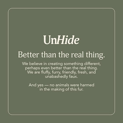UnHide Squish - Faux Fur Pillow - Extra Soft Throw Pillow - Square Shaped Pillow, Polyester Fill - Machine Washable - Perfect for Living Room, Bedroom, or Guest Room - 20” x 20” - Charcoal Charlie
