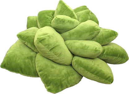 Green Philosophy Co. Succulent® Pillow 20" – Soft 3D Decorative Flower Throw Pillow, Unique Olive Green Plush Flower Cushion, Perfect for Couch, Sofa, Bedroom Decor, Gift for Plant Lovers