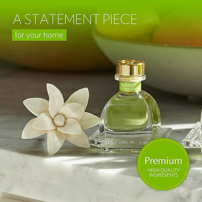 AGRARIA PetiteEssence Flower and Reed Diffuser Set, Hand Crafted Sola Flower Botanical Home Fragrance Set, Scented Oil Gift for All Occasions