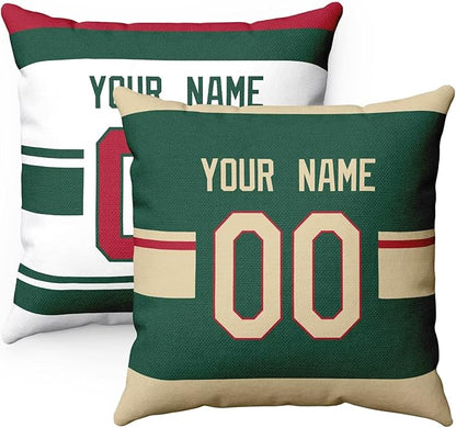 ANTKING Minnesota Throw Pillow Personalized Custom Any Name and Number for Men Women Boy Gifts