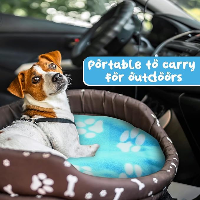 Eccliy 20 Pcs Puppy Blanket Pet Soft Fleece Dog Blankets Warm Felt Throw Sleep Mat Bed Covers for Doggie Puppy Pet Dogs Cat, 20 Styles(39 x 27.6 Inch,Mix)