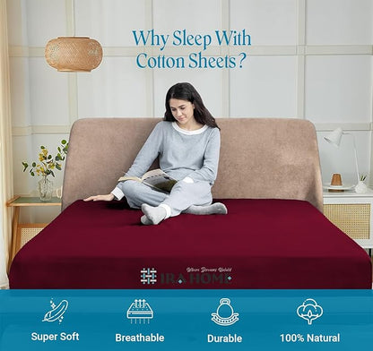Queen Sheet Set 4 Piece Egyptian Cotton Sheets 600 TC Breathable Hotel Luxury Bedding Set 16" Inch Extra Deep Pockets, Extra Soft Cooling Sheets, Wrinkle, Fade, Stain Resistant - Burgundy
