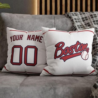 ANTKING Boston Throw Pillow Custom Name and Number for Men Women Boy Personalized Gift