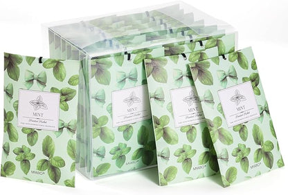 MYARO 20 Packs Peppermint Scent Sachet Air Freshener for Home Car Closet Drawer Shoe Odor Eliminator Long Lasting Deodorizer