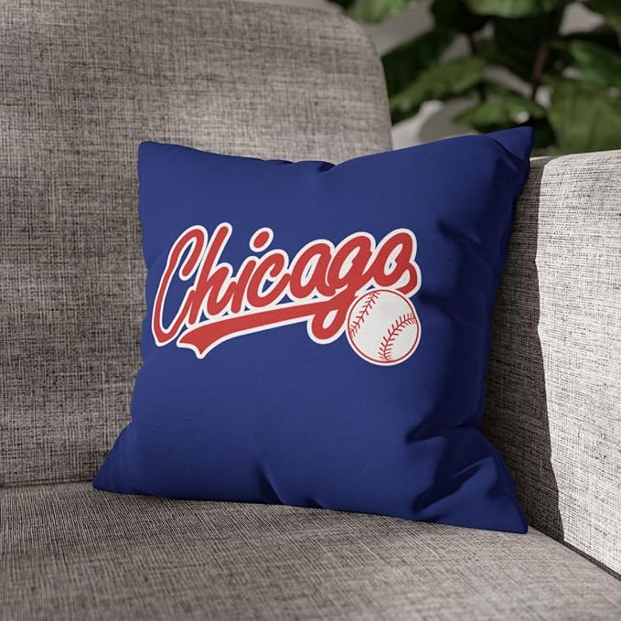 ANTKING Chicago C Throw Pillow Custom Name and Number for Men Women Boy Personalized Gift